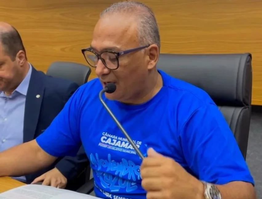 Pretinho apresenta Moção de Apoio ao Novembro Azul durante a 17ª sessão ordinária da Câmara de Cajamar