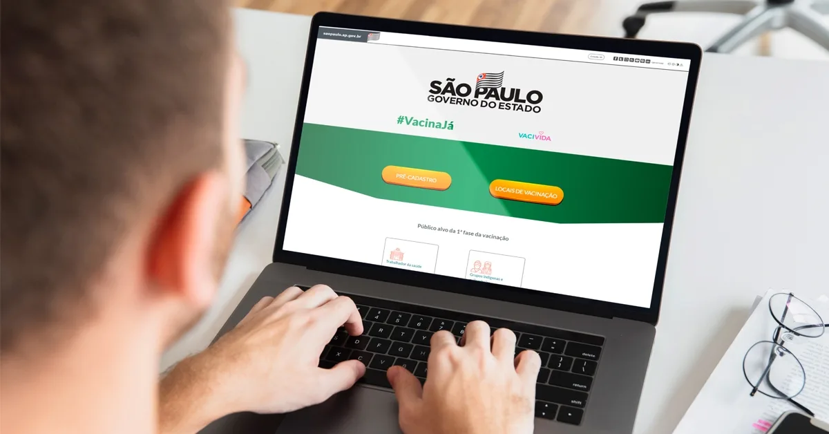Pré-cadastro agiliza o tempo de atendimento para vacinação