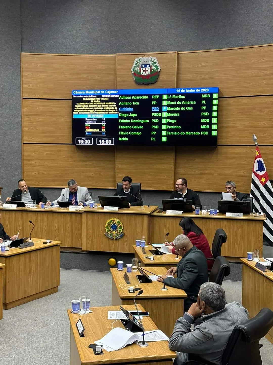 Câmara Municipal de Cajamar realiza nesta quarta-feira (8) a 17ª sessão ordinária